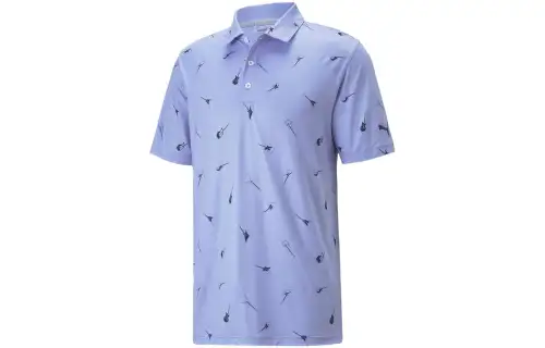 PUMA Cloudspun Chords Cloudspun Chords Polo Shirt Men's Blue
