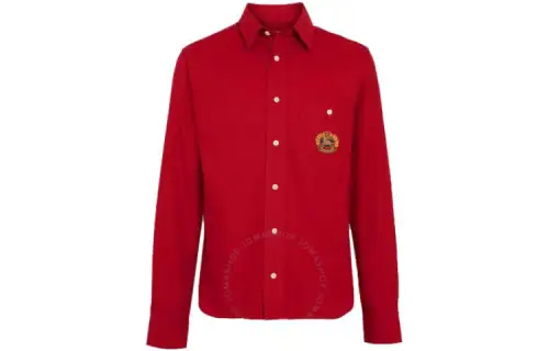 Burberry Shirts Men's Red Lapel Moderate Other