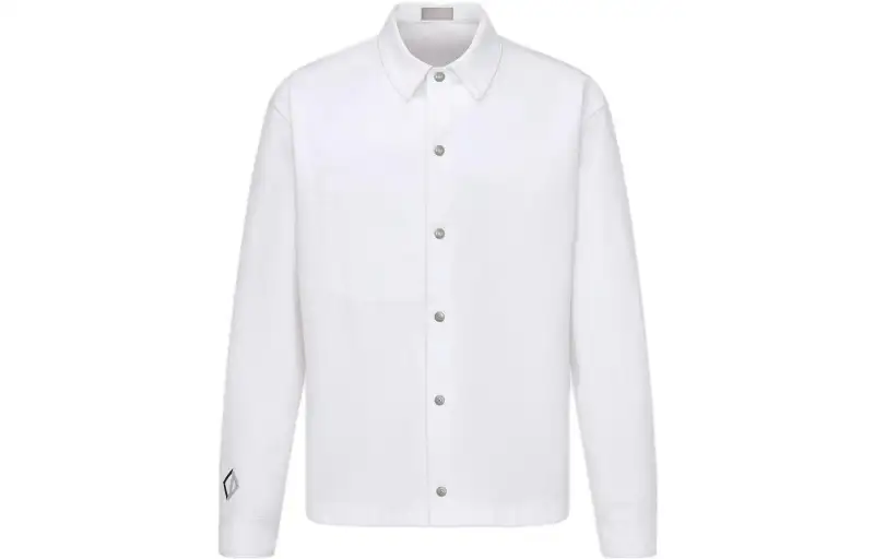 DIOR Shirts Men's White Lapel Moderate Other
