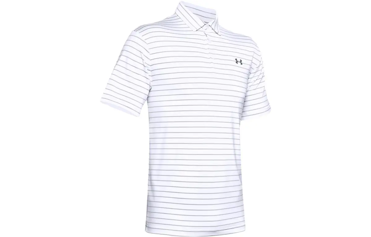 Under Armour Polo Shirts Men's Halo Gray Polo Collar Moderate Straight Fit