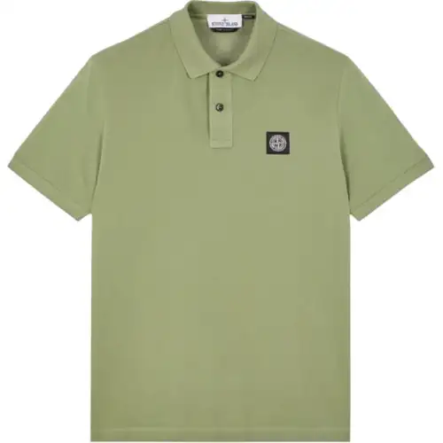 STONE ISLAND SS23 Polo Shirt Men's Green