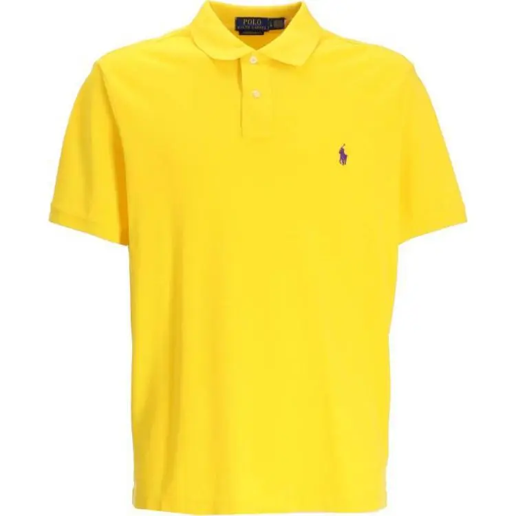 Polo Ralph Lauren Polo Shirt Custom Slim Fit Men's Yellow