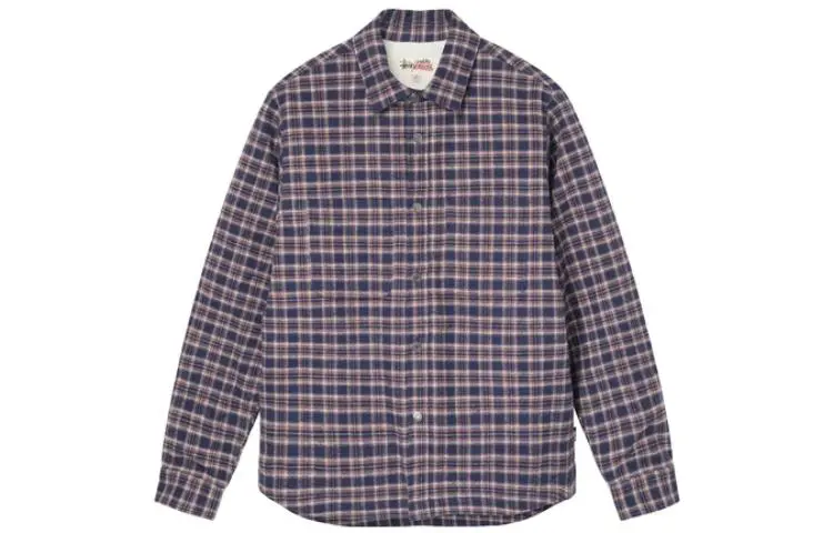 Stussy Sherpa Lined Plaid Shirt