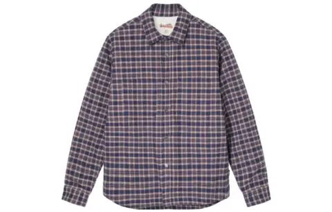 Stussy Sherpa Lined Plaid Shirt