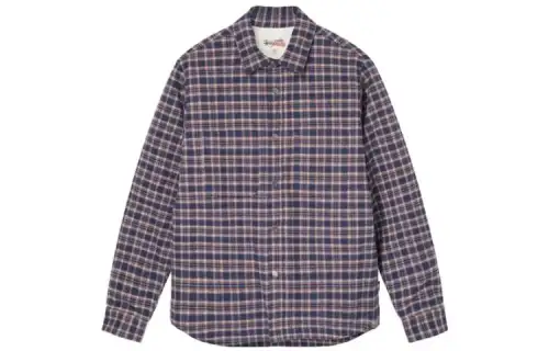 Stussy Sherpa Lined Plaid Shirt
