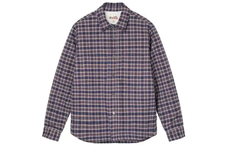 Stussy Sherpa Lined Plaid Shirt