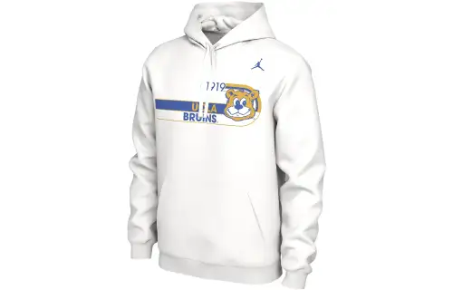 Jordan Sweatshirts Men's White Hooded Moderate Regular