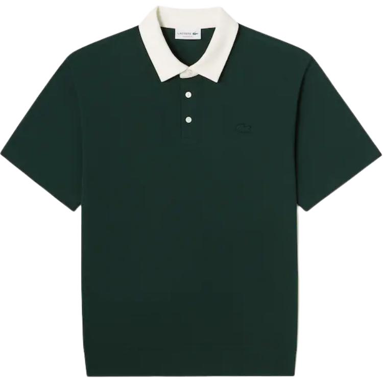 Мужское поло LACOSTE (зеленое)