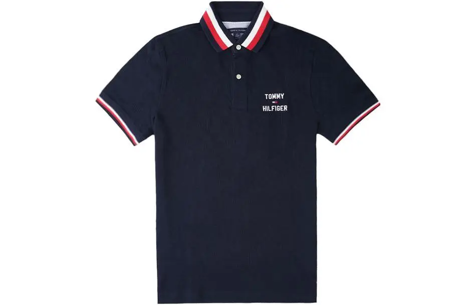 Tommy Hilfiger Polo Shirt Men's Navy Blue
