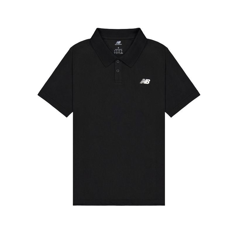 Мужская футболка-поло New Balance New Balance SS25 Polo (черная)