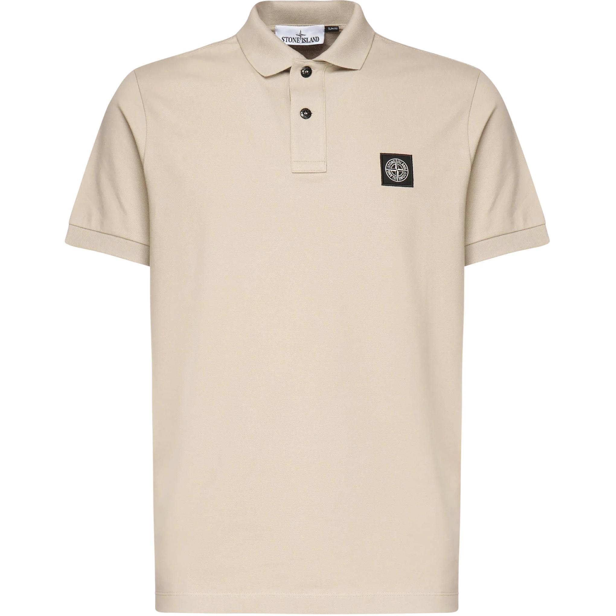Мужская футболка STONE ISLAND (бежевая)