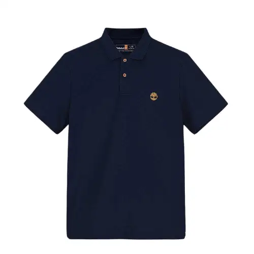 Timberland Polo Shirt Men's Dark Blue Gemstone