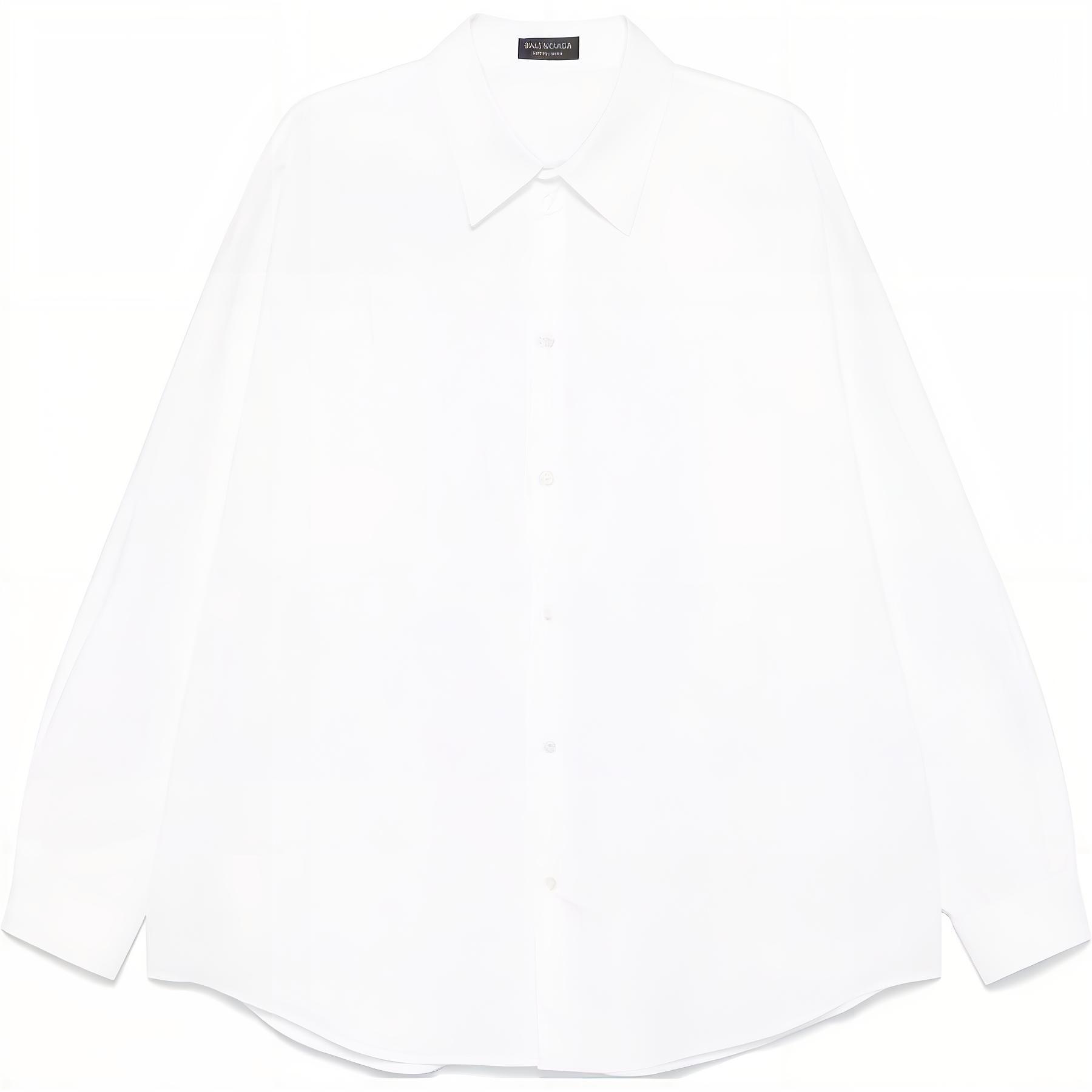 Balenciaga Logo Embroidered Long Sleeved Shirt