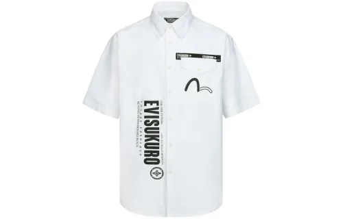 EVISU Shirts Men's White Moderate Other