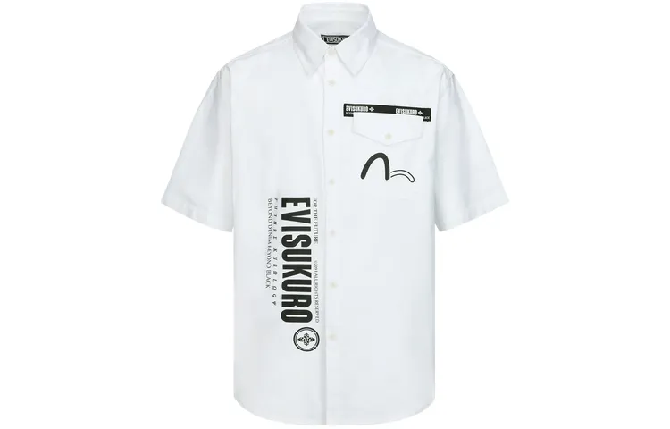 EVISU Shirts Men's White Moderate Other