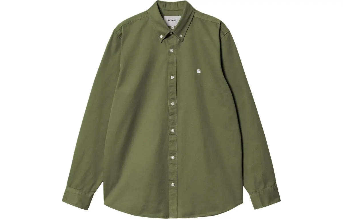 Carhartt WIP SS24 Garment Dyed Collection Madison Shirt Men's Army Green
