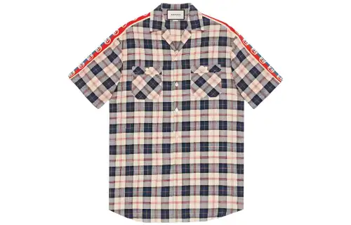 GUCCI Shirts Men's Apricot Cuban Collar Moderate Other