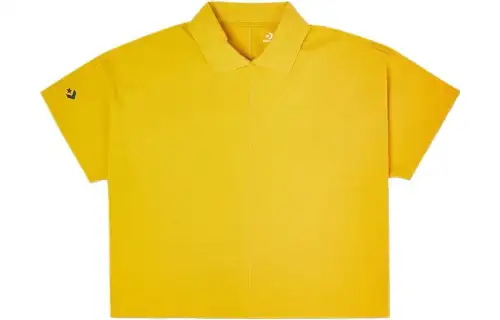 Converse Polo Shirts Unisex Yellow Polo Collar Moderate Straight Fit