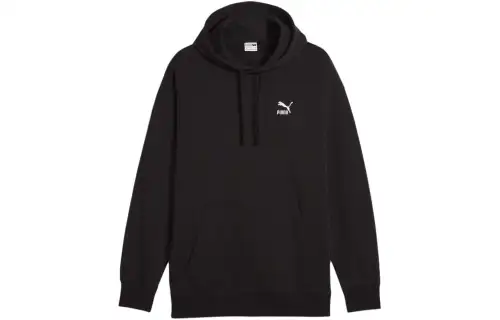 PUMA ESS Sweatshirts Unisex Black Hooded Moderate Other