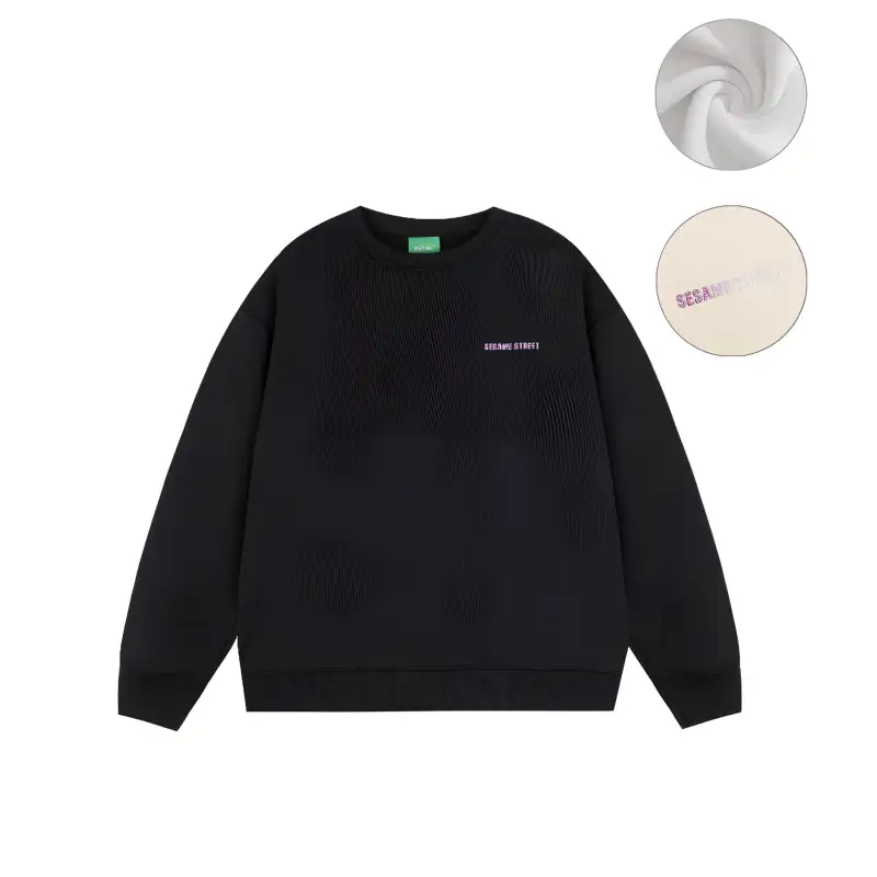 SESAME STREET Sweatshirt Thickened And Fleece Lined Unisex
