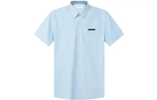 PRADA Shirts Men's Blue Lapel Moderate