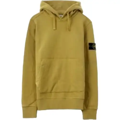 STONE ISLAND Sweatshirt Men's Mustard Green