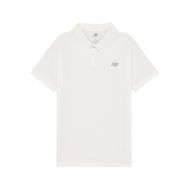 Мужская футболка-поло New Balance New Balance Polo (белая)