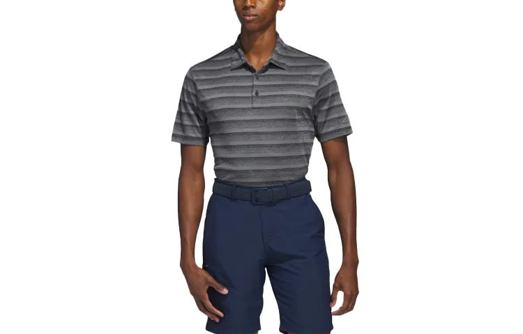 Adidas Free Shipping With AdiClub Two Color Striped Polo Shirt