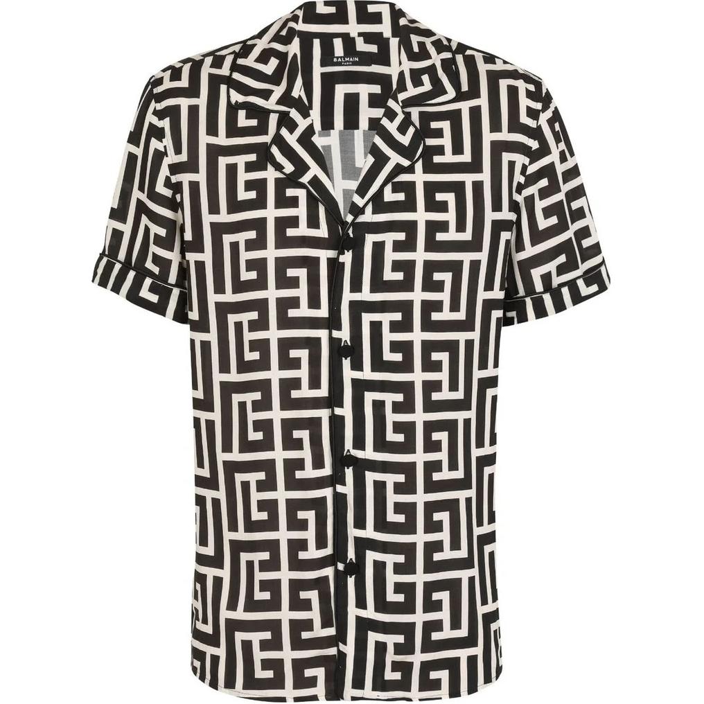 Мужская рубашка BALMAIN (черный)