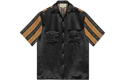GUCCI Shirts Men's Black Moderate