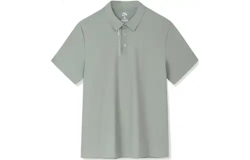 ANTA Variety Training Collection Polo Shirts Men's Bean Gray Polo Collar Thin Straight Fit