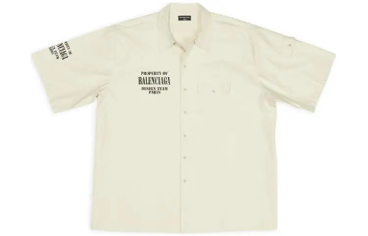 Balenciaga Property FW22 Shirt Men's Ecru
