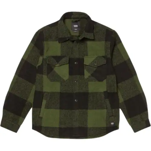 Vans Shirts Men's Green Lapel Moderate Other