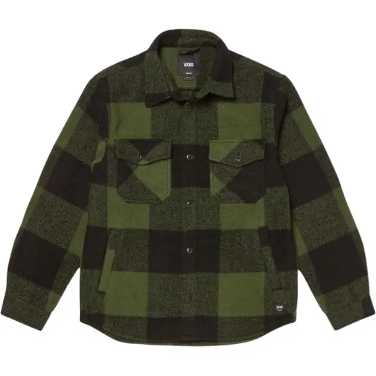 Vans Shirts Men's Green Lapel Moderate Other