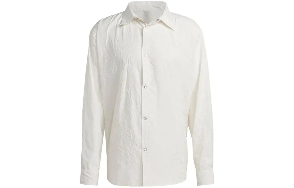 Adidas Shirts Men's Cloud White Lapel Moderate Shirt
