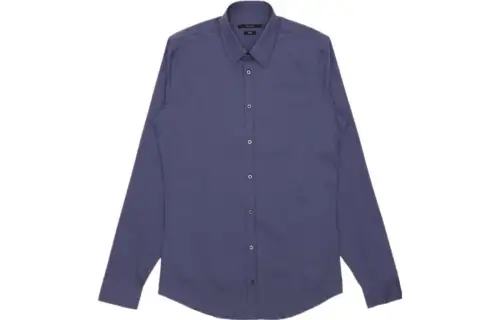GUCCI Shirts Men's Purple Pointed Collar Moderate Other