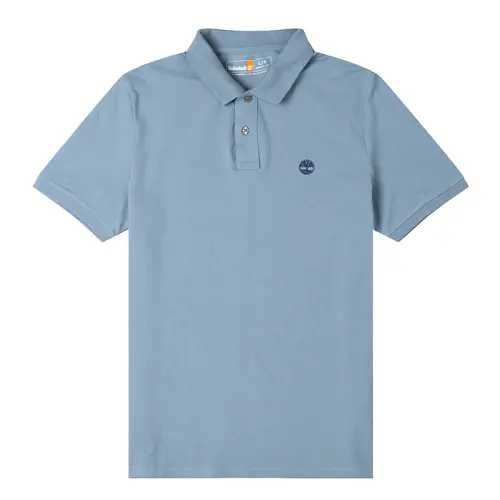 Timberland SS25 Polo Shirt Men's Sky Blue