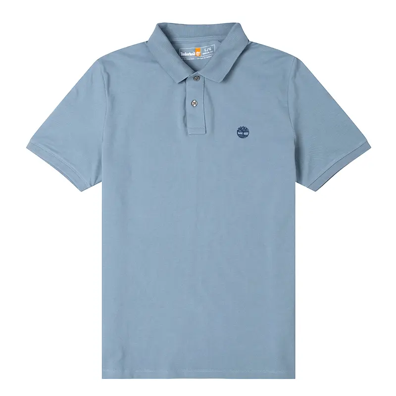 Timberland SS25 Polo Shirt Men's Sky Blue