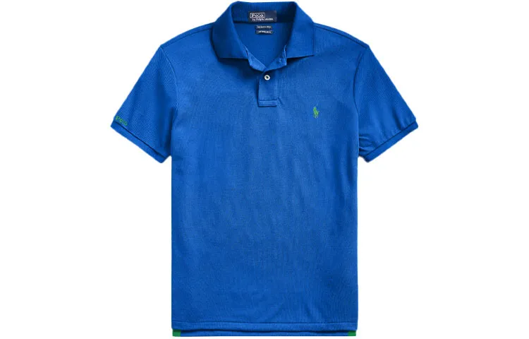 Polo Ralph Lauren SS22 Polo Shirt Custom Slim Fit Men's Dark Blue