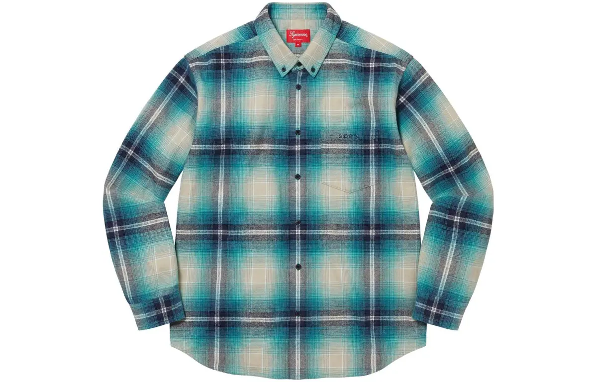 Supreme Shadow Plaid Flannel Shirt