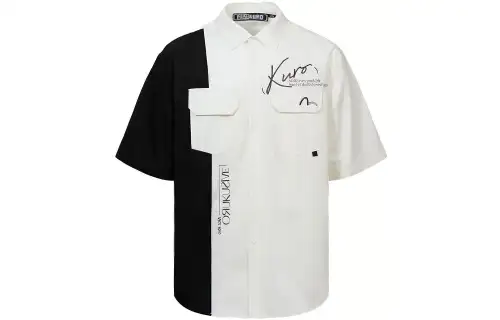 EVISU Shirts Men's Polo Collar Moderate Shirt