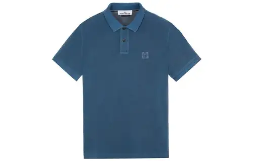 STONE ISLAND Compass-motif Cotton Polo Shirt