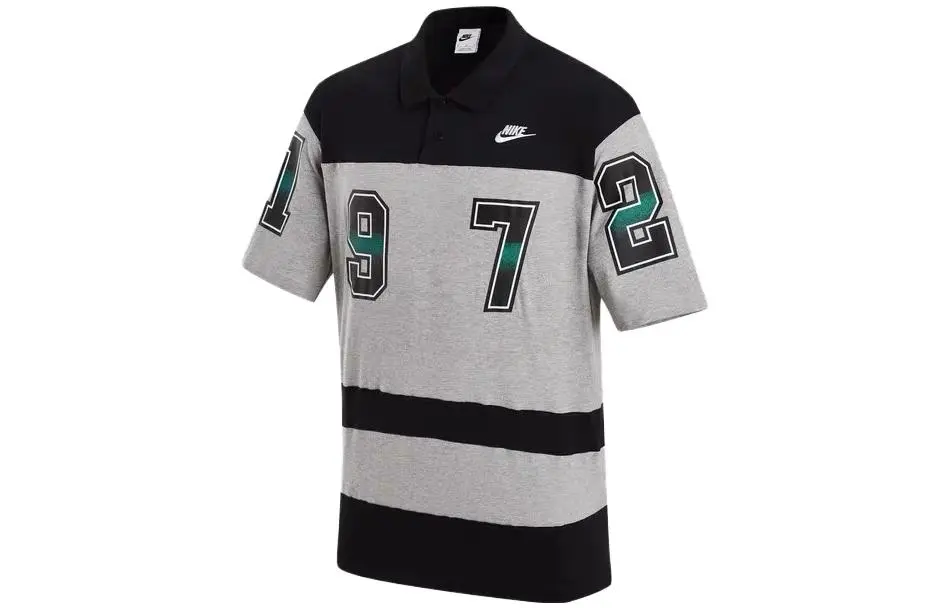 Nike Polo Shirt Men's Black Gray
