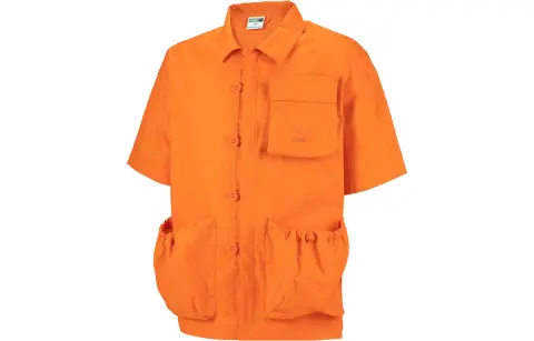 PUMA Shirts Men's Orange Red Lapel Moderate Other