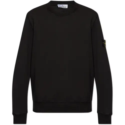 STONE ISLAND Compass-patch Cotton Sweatshirt