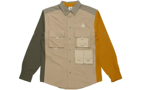 Nike ACG Shirts Men's Coffee Lapel Moderate Shirt