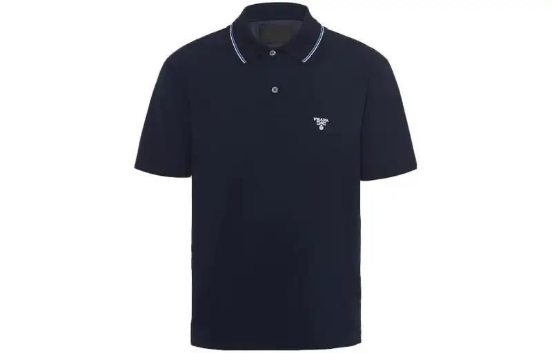 PRADA SS23 Polo Shirt Men's Marine Blue