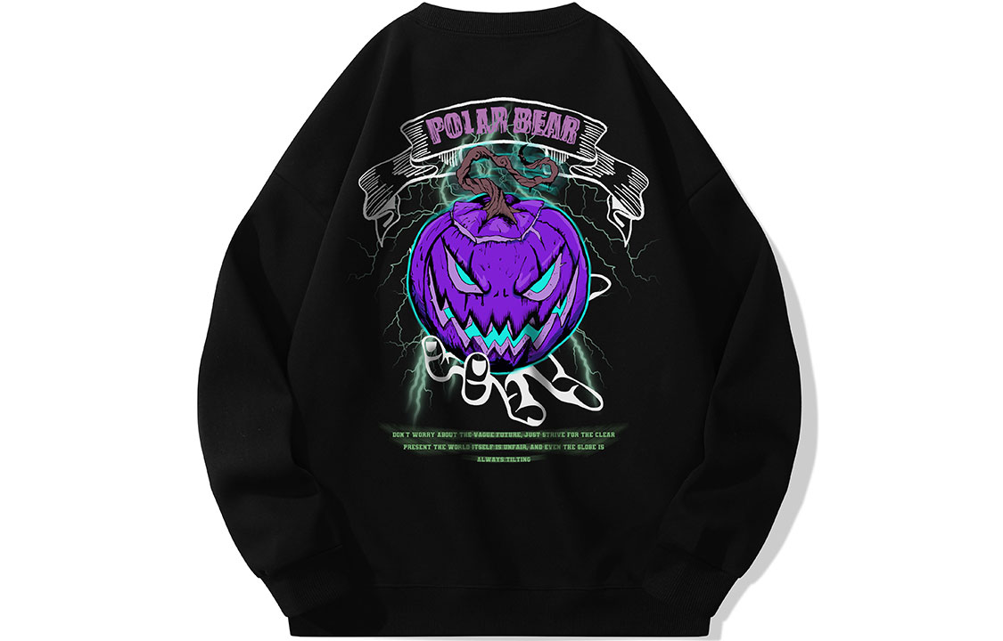 POLAR BEAR Sweatshirts Unisex Crew Neck Thickened Heavyweight