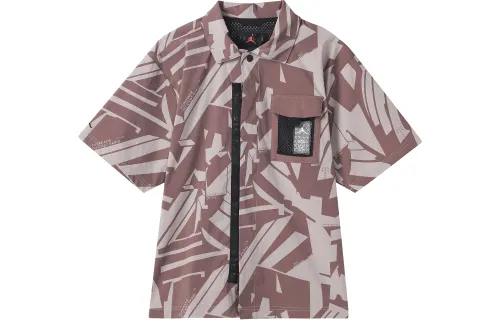 Jordan Shirts Men's Pink Brown Lapel Moderate Other