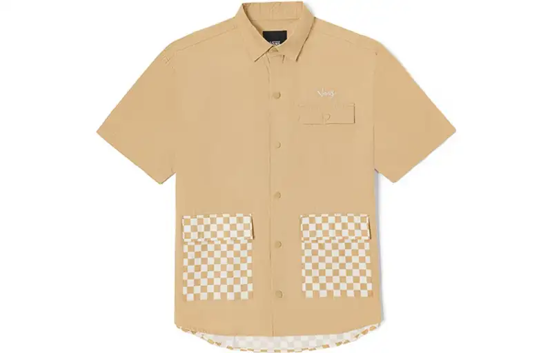 Vans Shirts Unisex Terracotta Lapel Moderate Workwear